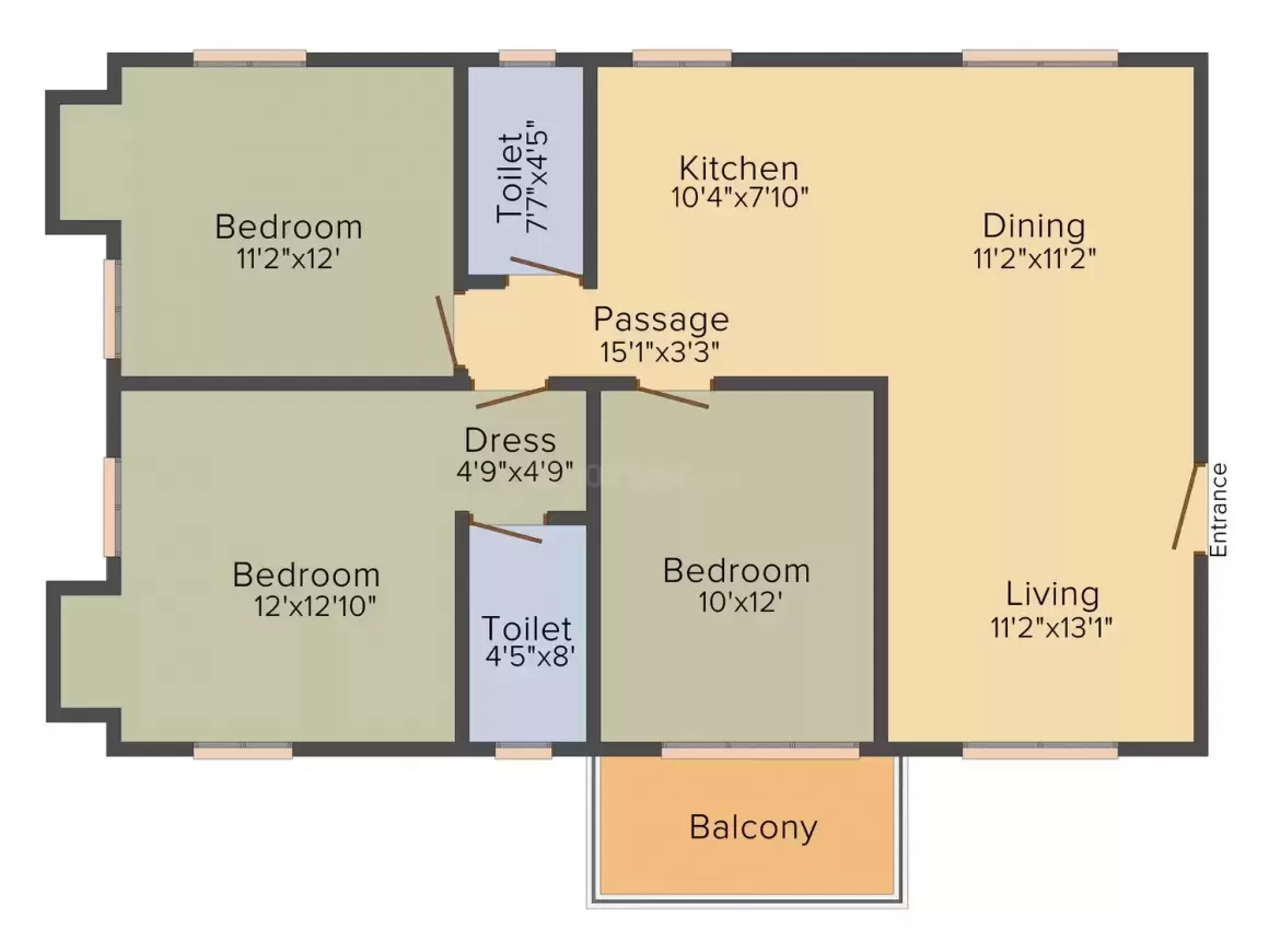 4 BHK | 1975.00 sq.ft  | ₹ 1.7 Cr