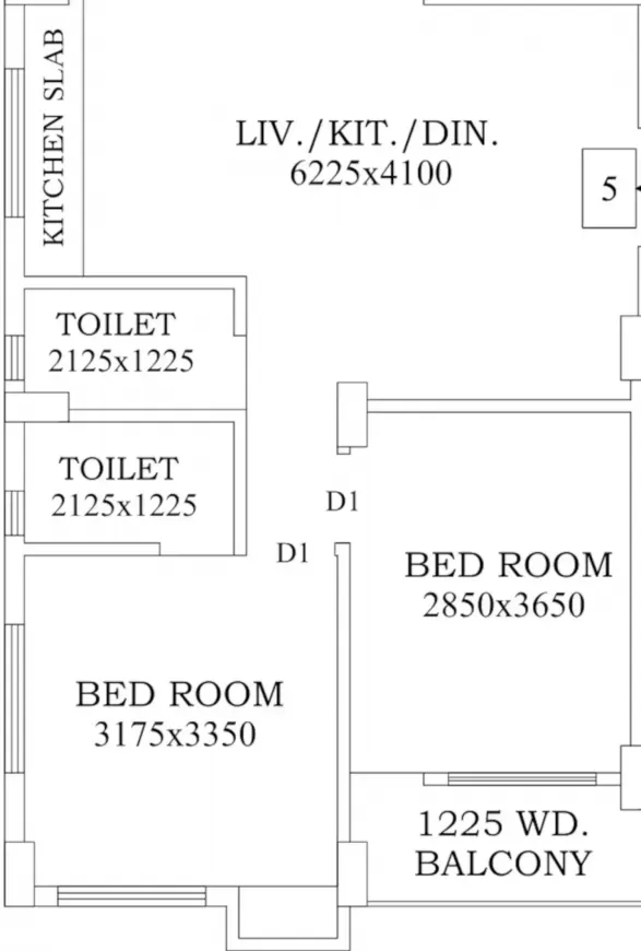 932.00 sq.ft  | ₹ 35.42 L