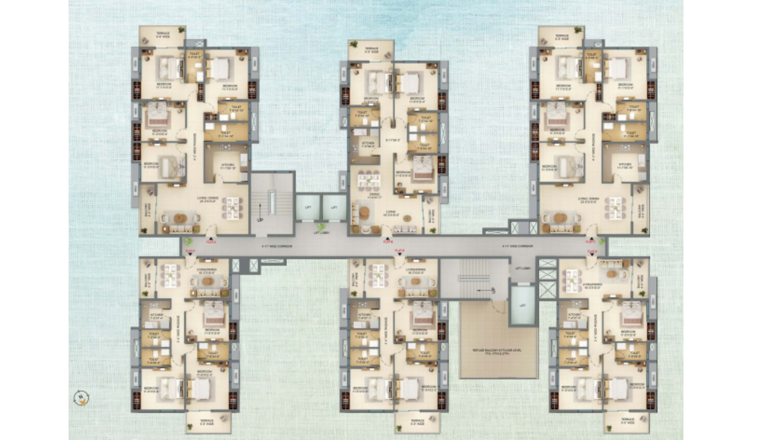 4 BHK | 1454 Sq.ft | ₹ 1.22 Cr